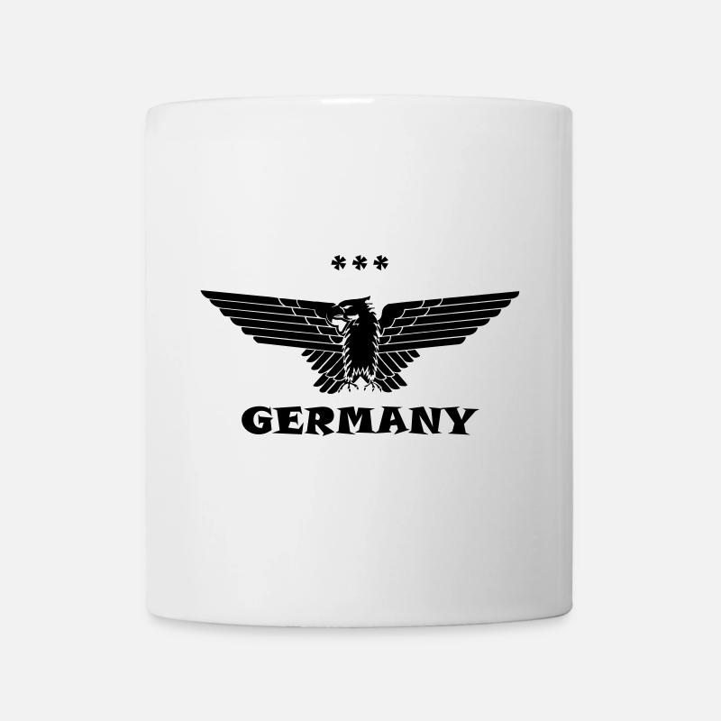 Allemagne Eagle Allemagne noir - Mug blanc - blanc