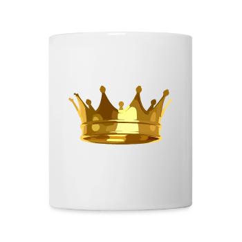 Krone Du bist der King König - Tasse - Weiß - Vorne