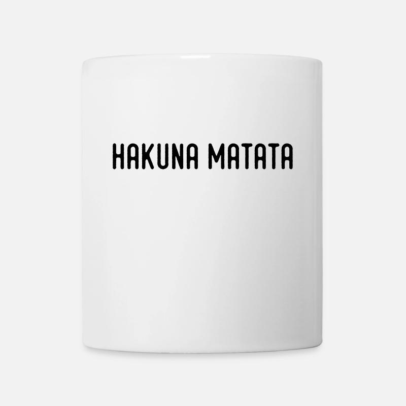 HakunaMatata pas de problème - Mug blanc - blanc