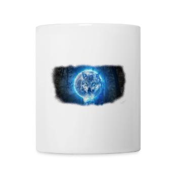 Wolf im Vollmond - Tasse - Weiß - Vorne