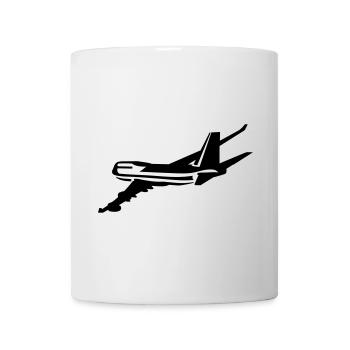 Passagierflugzeug - Tasse - Weiß - Vorne