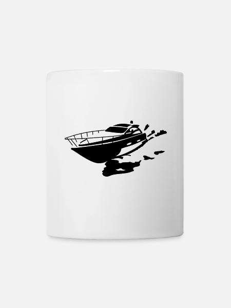 Motorboot - Tasse - Weiß