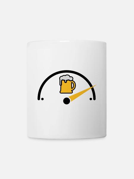 Bier voll - Tasse - Weiß