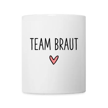 Team Braut Herz Braut Party Brautparty - Tasse - Weiß - Vorne