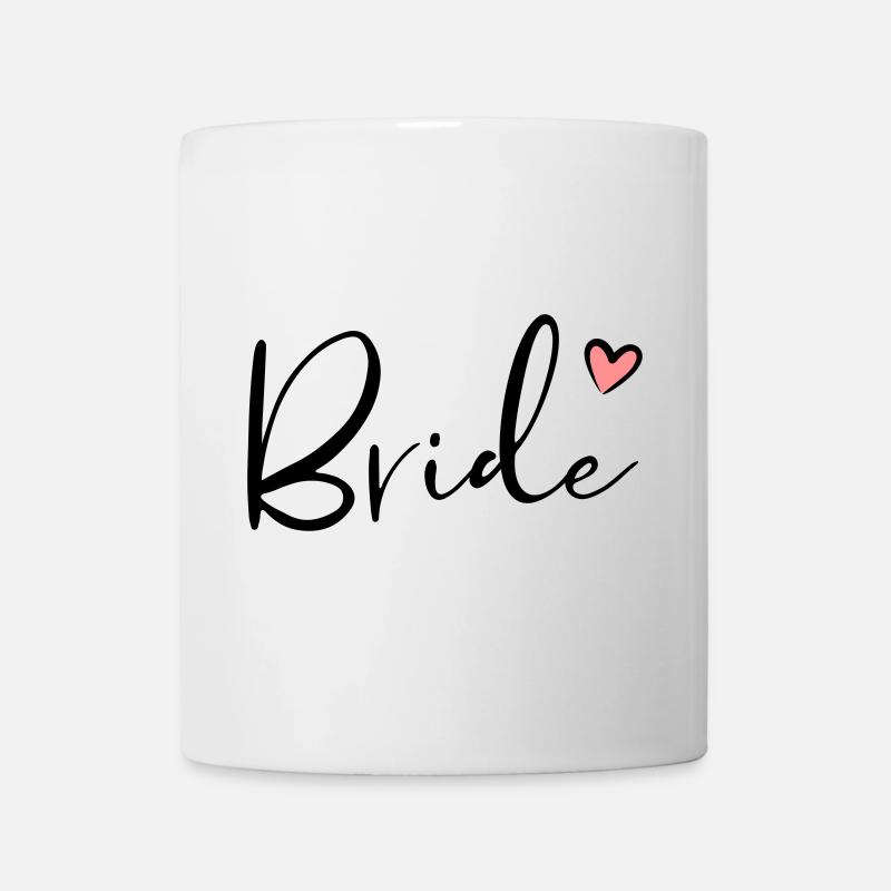 Bride Herz Junggesellinnenabschied Geschenk - Tasse - Weiß