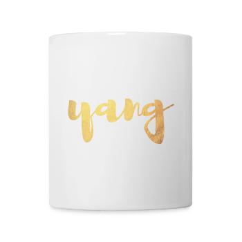 Yang (Yin and Yang) Gold Yoga Partner Look Love - Mug - white - Front