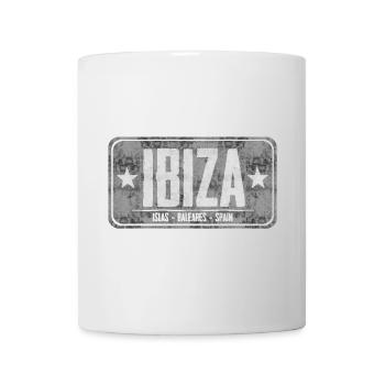 Ibiza Insel Reiseziel Design - Tasse - Weiß - Vorne