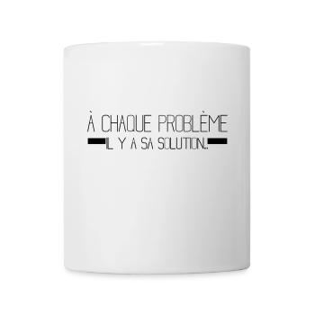 math,maths,mathématiques,citation - Mug blanc - blanc - Devant