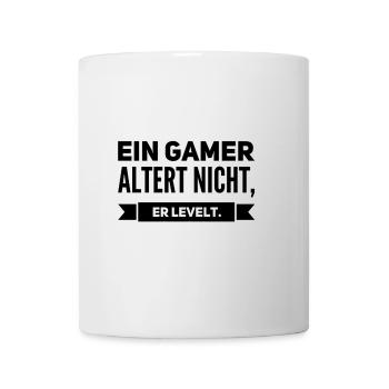 Level Up Gamer – Perfekt zum Geburtstag - Tasse - Weiß - Vorne