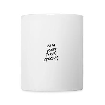 Easy Peasy Lemon Squeezy – Lustiger Spruch - Tasse - Weiß - Vorne
