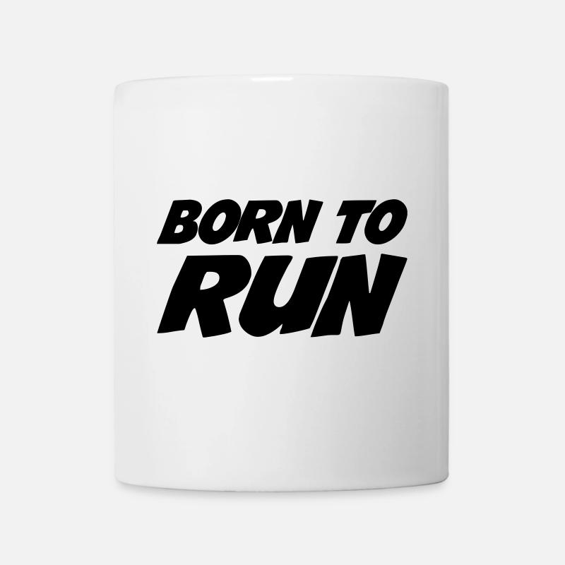 Born to run Athletics - Tasse - Weiß