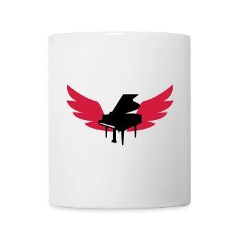 Piano / Klavier - Mug blanc - blanc - Devant