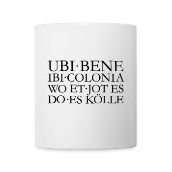 UBI BENE IBI COLONIA Kölsch Köln Design - Tasse - Weiß - Vorne