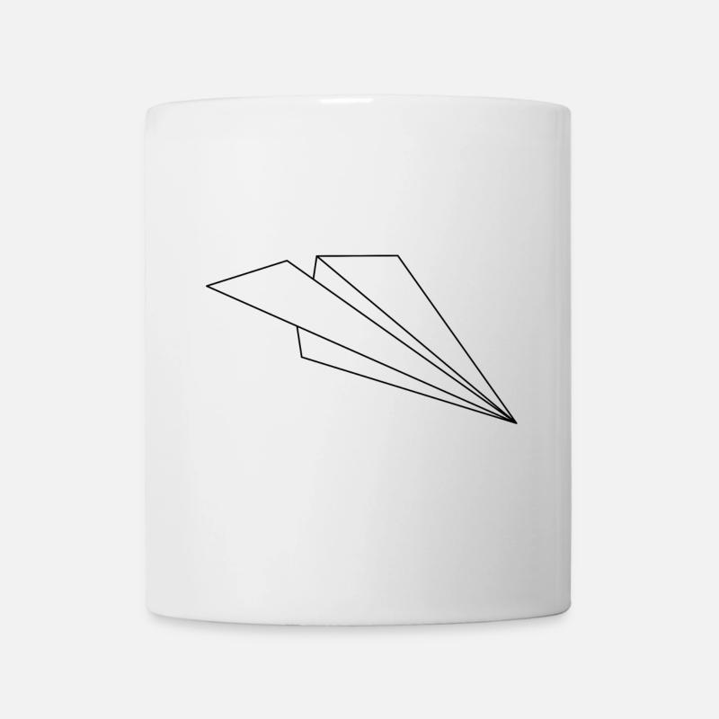 paper airplane - Mug - white