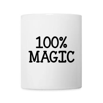 100% Magic - Tasse - Weiß - Vorne