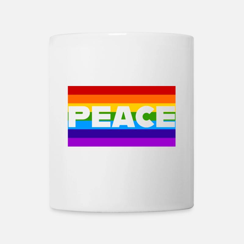 -Peace- - Mug blanc - blanc