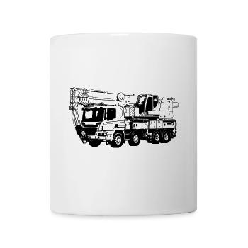 Crane mobile crane speed runner 1060 60 truck LTF - Mug - white - Front