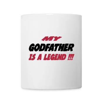 My godfather is a legend !!! 111 - Tasse - Weiß - Vorne