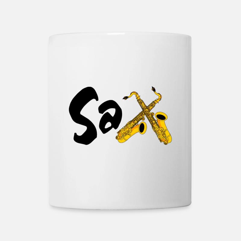 Saxophone Sax - Mug blanc - blanc