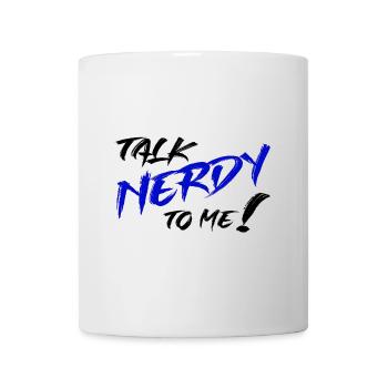 Nerd Graffiti Blau - Tasse - Weiß - Vorne