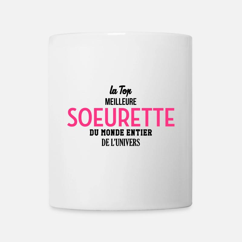 Soeur Soeurette Frère Naissance Bébé Sœur - Mug blanc - blanc