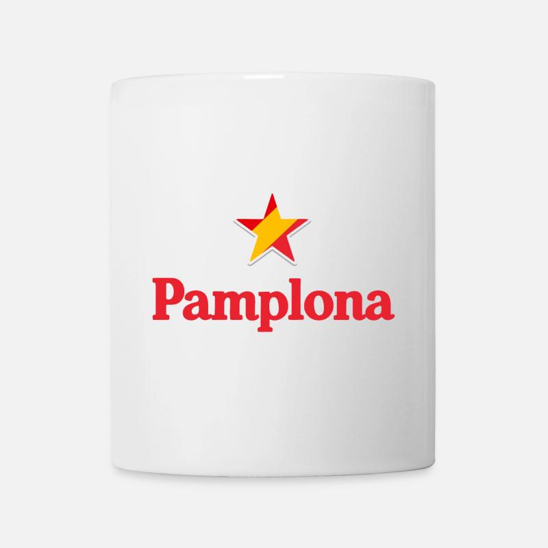 Stars von Spanien - Pamplona - Tasse - Weiß