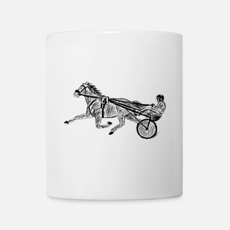harness racing - Mug - white
