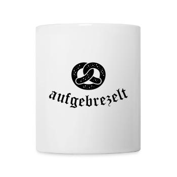 Salzbrezel „aufgebrezelt“ - Tasse - Weiß - Vorne