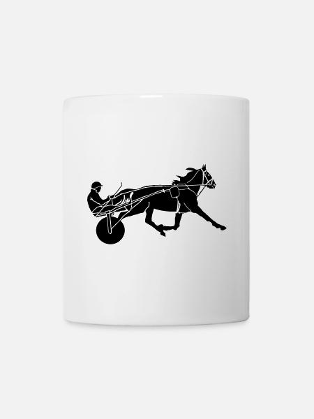 Course équestre - Mug blanc - blanc