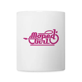 Moped Girl / Mopedgirl (V1) - Mug - white - Front