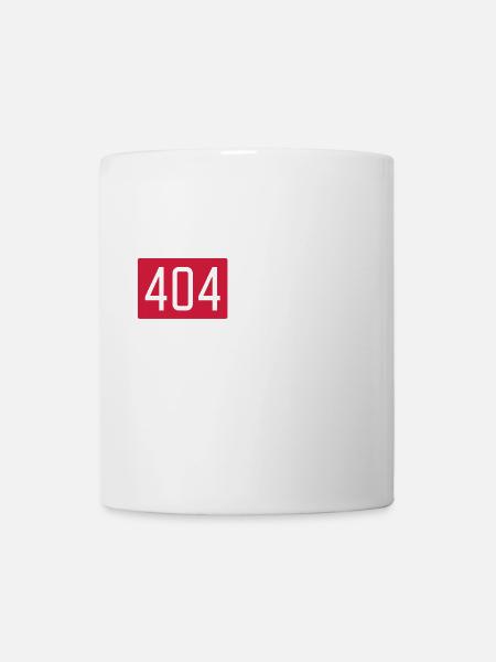 404 ERROR - Tasse - Weiß