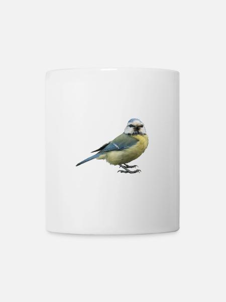 Vogel Blaumeise - Tasse - Weiß