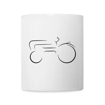 Deutscher Traktor Oldtimer Strichzeichnung  - Tasse - Weiß - Vorne