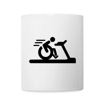 Fitness en fauteuil roulant # - Mug blanc - blanc - Devant