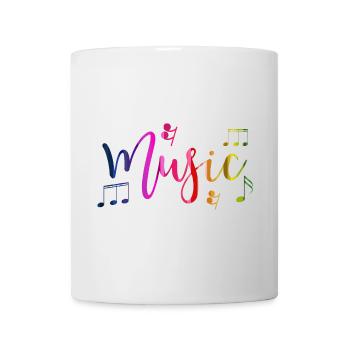 Colorful Design and Vibrant Music - Mug - white - Front