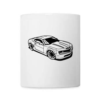 Voiture de sport américaine - Mug blanc - blanc - Devant