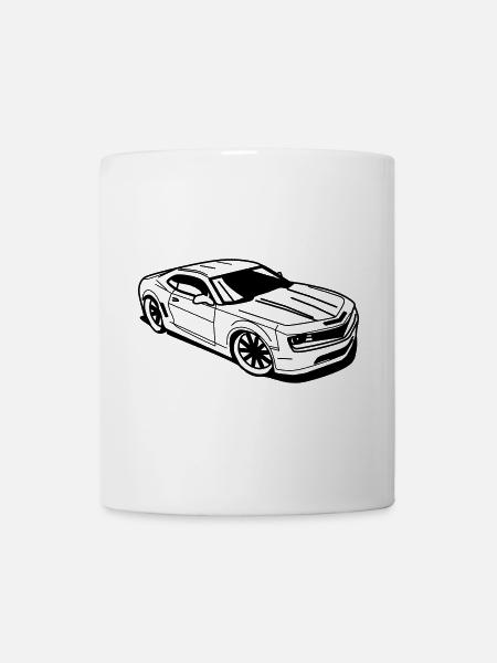 Voiture de sport américaine - Mug blanc - blanc