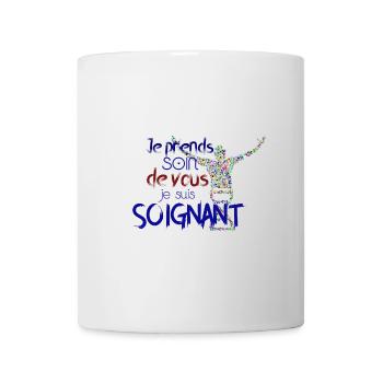 soin de vous - Mug blanc - blanc - Devant