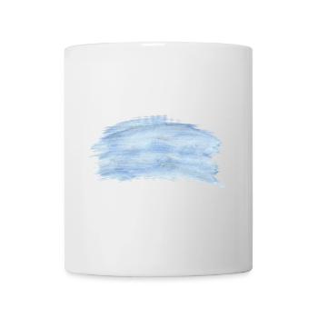 Background Blau Schwarz - Tasse - Weiß - Vorne