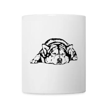 ALASKAN MALAMUTE chiens de traîneau chiens Wilsigns - Mug blanc - blanc - Devant