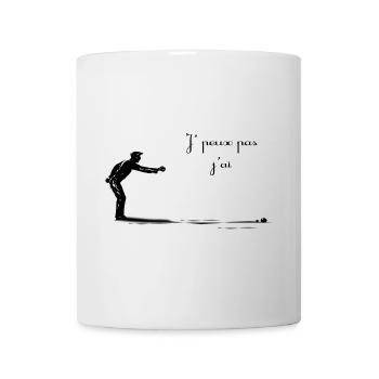 Petanque - Tasse - Weiß - Vorne