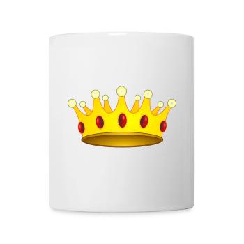 Crown for king or queen - Mug - white - Front