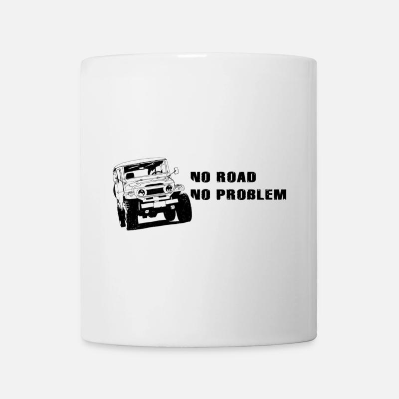 Landcruiser BJ40 No Road No Problem - Mug blanc - blanc