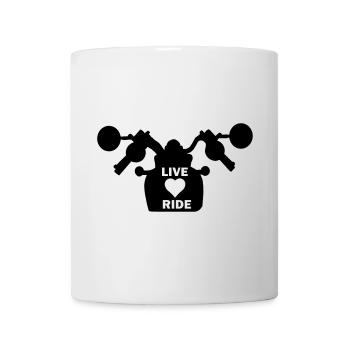 Motorrad mein Leben, meine Liebe, Motorradfahren - Tasse - Weiß - Vorne