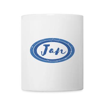 Jan | oval - Mug - white - Front