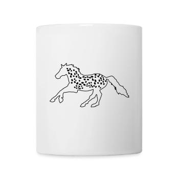 Knabstrupper, Appaloosa, Noriker, Tigerschecke - Tasse - Weiß - Vorne
