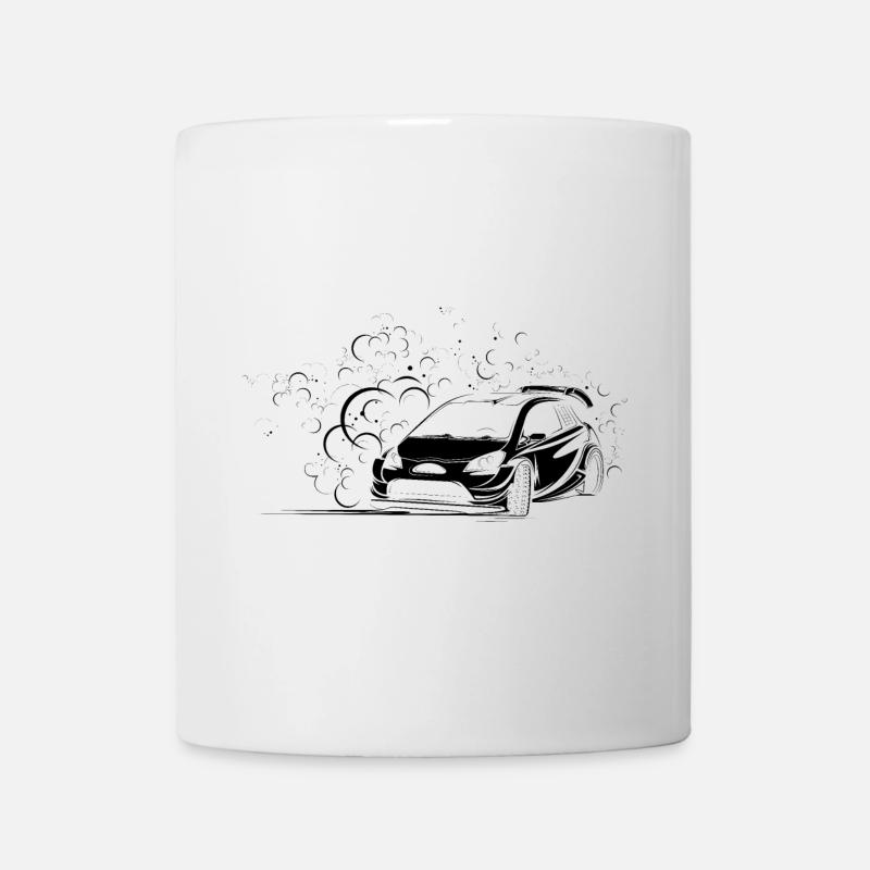 Équipe Rallye Voiture tout-terrain Icône Illustration Logo - Mug blanc - blanc