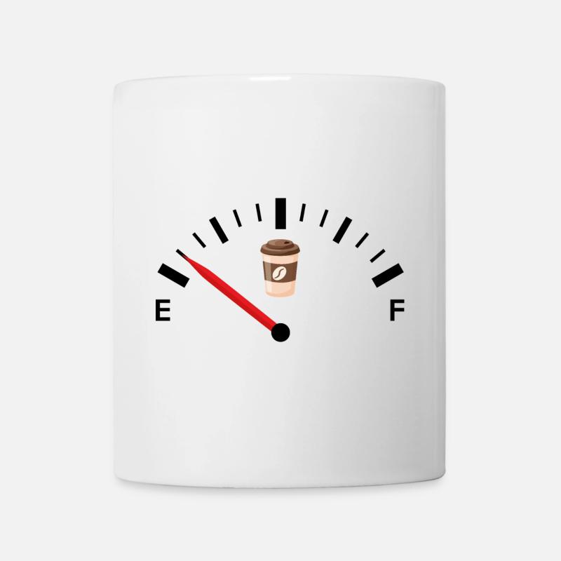 Gauge Auto Kaffee Humor Lustiger Kaffee Geschenk Kaffee - Tasse - Weiß