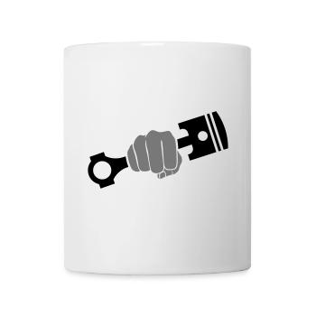 Poing maintient piston moteur - Mug blanc - blanc - Devant