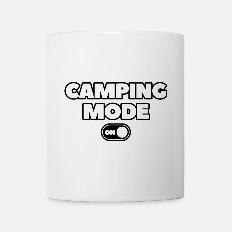 Camping mode on - Mug blanc - blanc